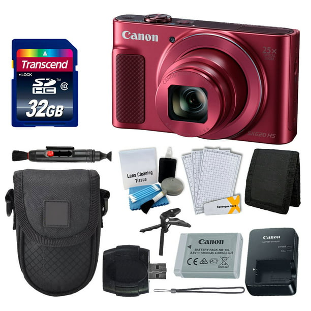 Case for Canon PowerShot Point and Shoot Camera and Screen Protector Tripod 